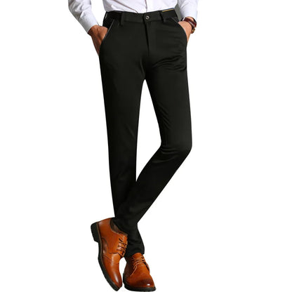 Non-Iron Slim Fit Dress Pants: Classic Business Chinos