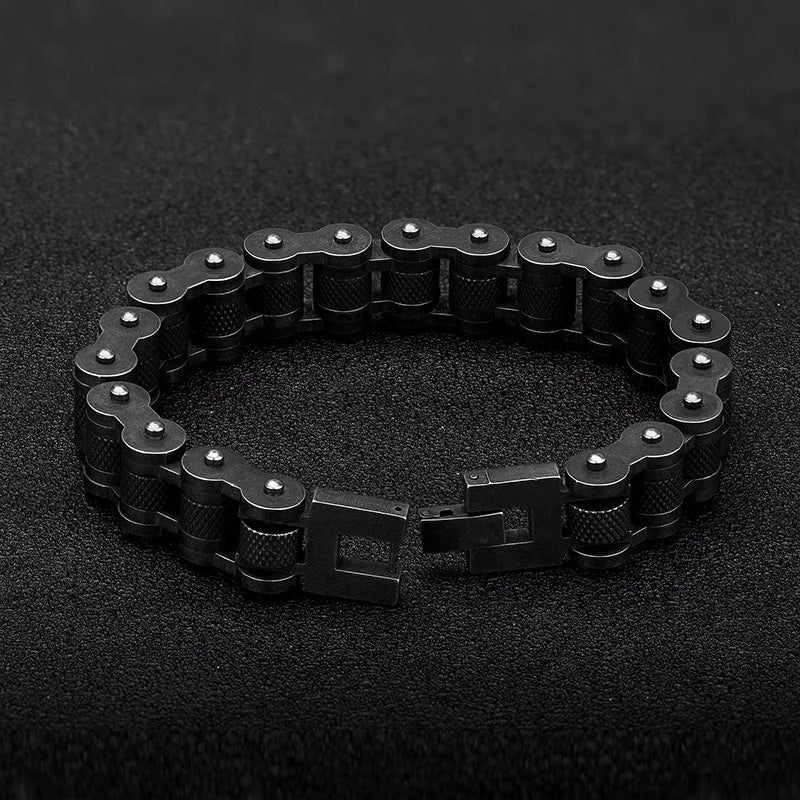 Retro Stainless Steel Motorcycle Bracelet