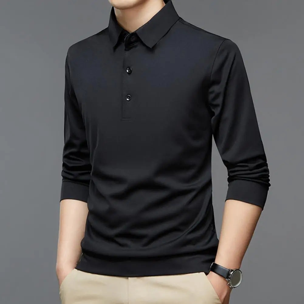 Trendy Work T-shirt: Long Sleeve Casual Shirt