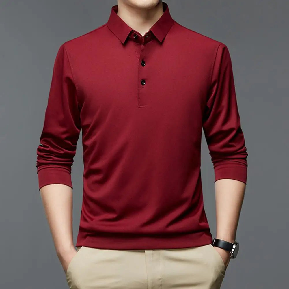 Trendy Work T-shirt: Long Sleeve Casual Shirt