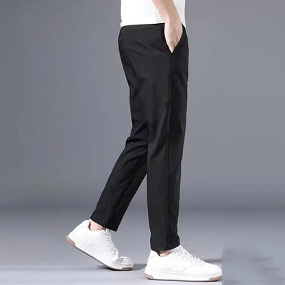 Slim Fit Stretch Chino Trousers for Men